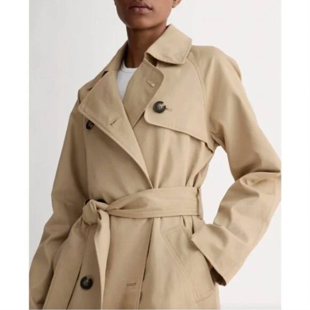 Everlane Tan Trench Coat with Waist Tie